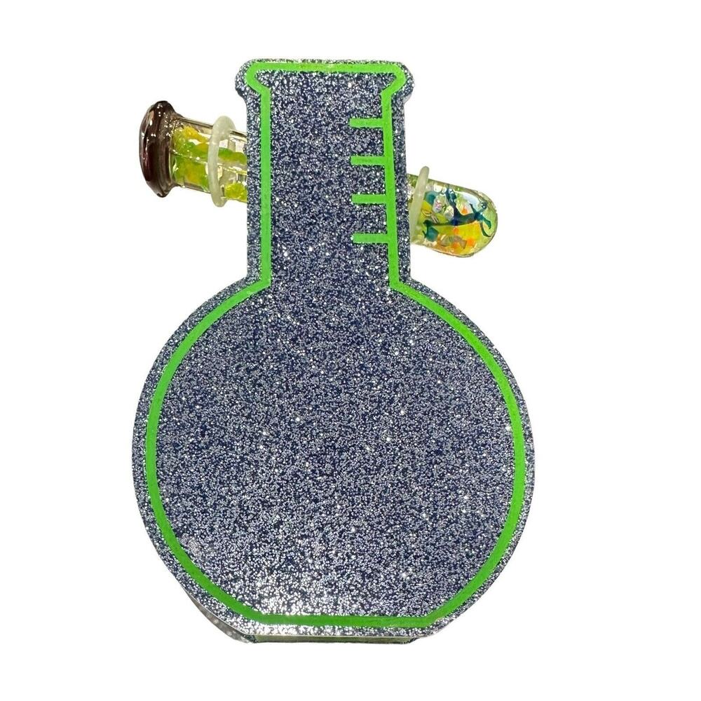 New Mikio Japan Handmade Glass Tube Science Beaker Sparkle Kaleidoscope 3 Mirror